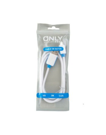 CABLE USB MICRO USB 1MTS 1.5AMP BLANCO MOD-22-21 ONLY