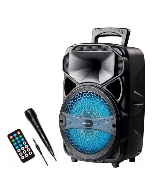PARLANTE BLUETOOTH KPB-373 8" LOUD C/MICROFONO Y CONTROL KOLKE