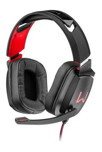 AURICULAR GAMER NEGRO CON ROJO RGB USB KADEM PH301 MULTILASER