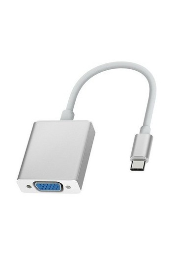CONVERSOR DE USB TIPO C A VGA 10CM WISESYR