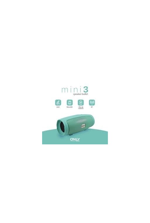 PARLANTE BLUETOOTH MINI3 VERDE BULLET ONLY