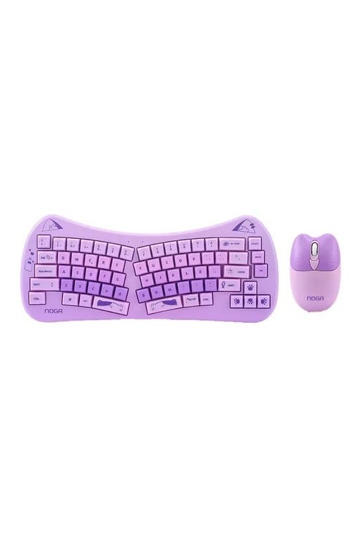 TECLADO + MOUSE WLS VIOLETA NKB-6600 NOGA