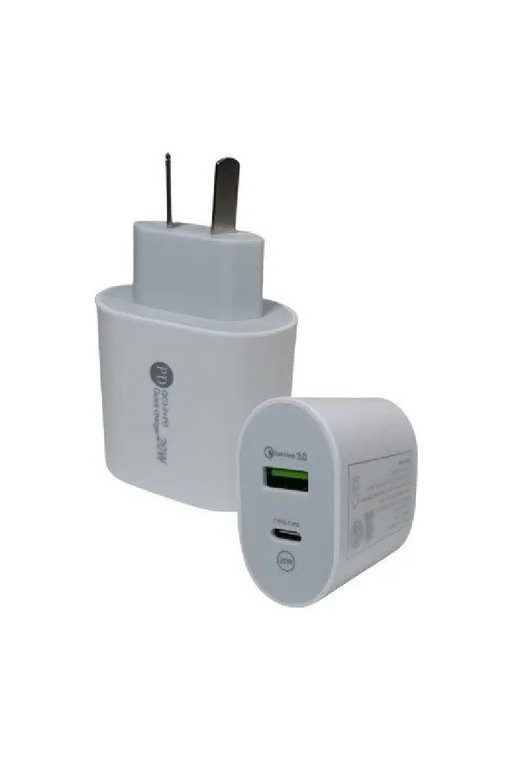 CARGADOR 220V A USB + TIPO C 20W CABEZAL POWER QC3.0 LT-410 OGAAN
