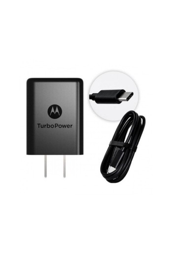 CARGADOR 220V A USB TIPO C + CABLE TIPO C TURBO POWER 30 MOTOROLA