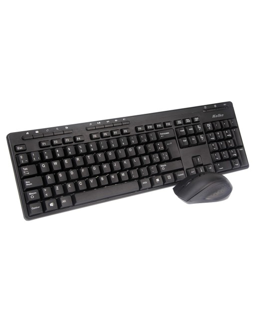 KIT TECLADO + MOUSE WLS 2.4GHZ NEGRO KEK-195 KOLKE