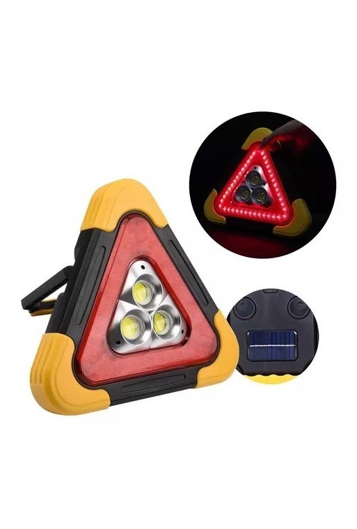 BALIZA TRIANGULO C/LINTERNA RECARGABLE WH-7709 HURRY BOLT
