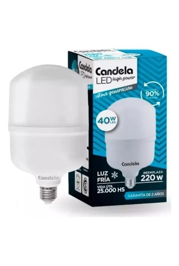FOCO LED 40W LUZ FRIA CANDELA