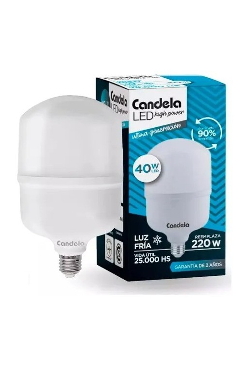 FOCO LED 40W LUZ FRIA CANDELA