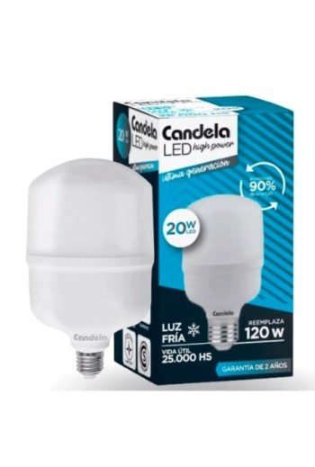 FOCO LED 20W LUZ FRIA 6802 CANDELA