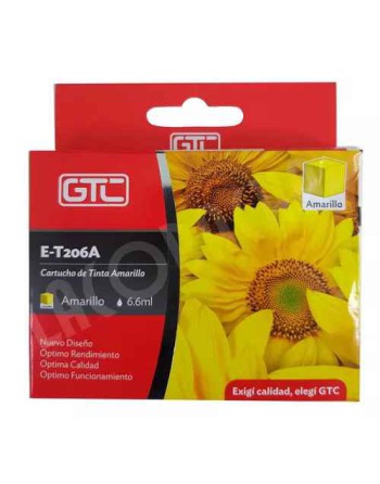 CARTUCHO EPSON GT 206 AMARILLO E-T206A XP-2101 6.6ML GTC