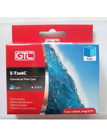 CARTUCHO EPSON GT 206 CYAN E-T206C XP-2101 6.6ML GTC