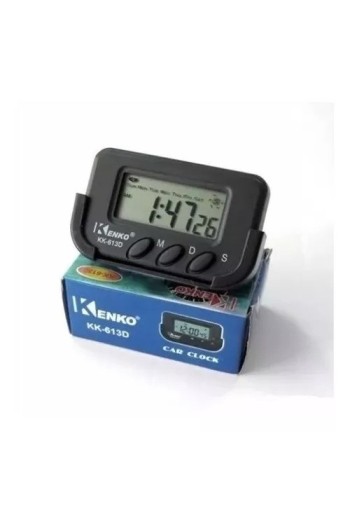 RELOJ PARA AUTO C/ALARMA KK-613D KENKO