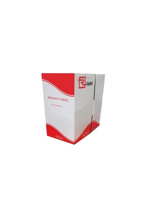 CABLE DE RED UTP 305MTS CAT5E NEGRO EXTERIOR DOBLE VAINA RV-UTP-506 REGUVOLT