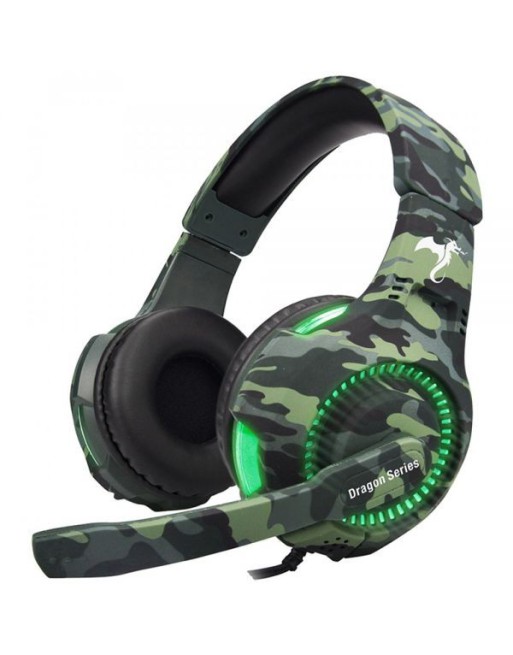 AURICULAR GAMER CAMUFLADO TROOPER KGA-487 VERDE KOLKE
