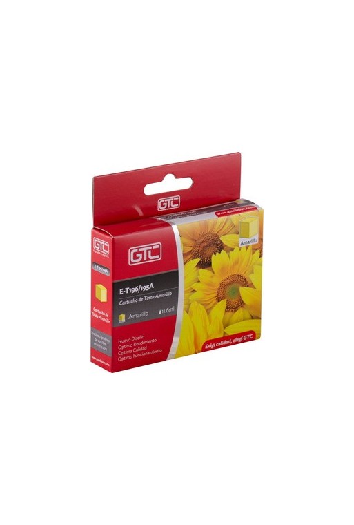 CARTUCHO EPSON GTC 195/196 AMARILLO 11.6ML GTC