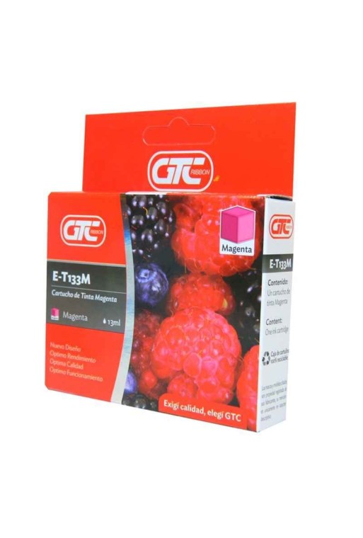 CARTUCHO EPSON GT 133 MAGENTA E-T133M 13ML GTC