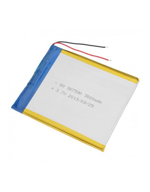 BATERIA P/TABLET 2 CONECTORES 10CM X 7CM 3.7 3500MAH ONLY