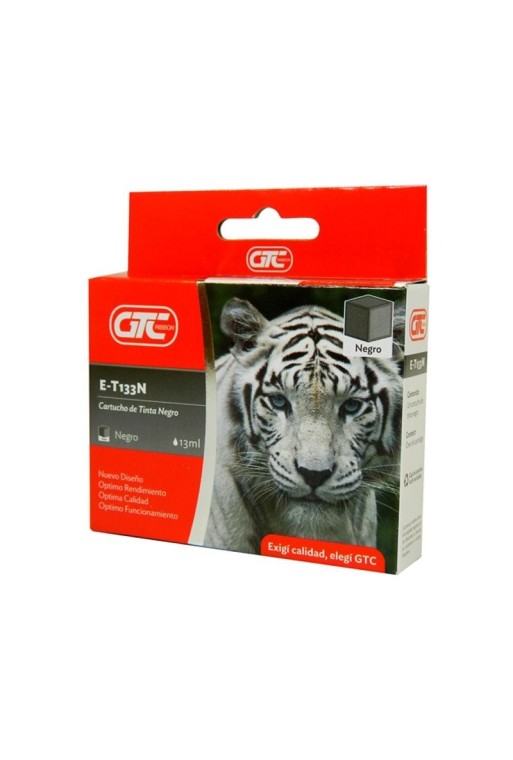 CARTUCHO EPSON GT 133 NEGRO E-T133N 13ML GTC