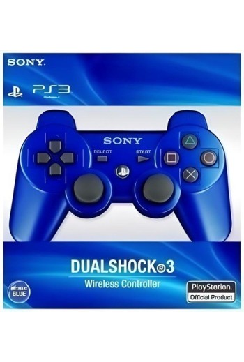 JOYSTICK PS3 WLS DOUBLESHOCK COLORES CAJA AZUL