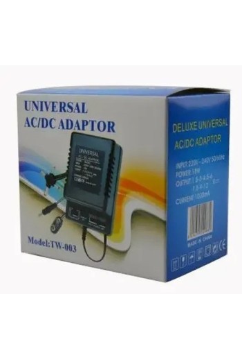 FUENTE UNIVERSAL REGULABLE 1,5 A 12V TW-003
