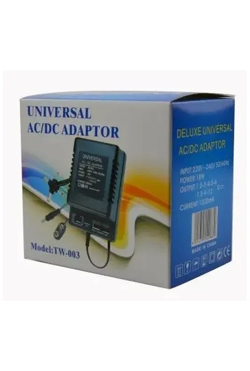 FUENTE UNIVERSAL REGULABLE 1,5 A 12V TW-003