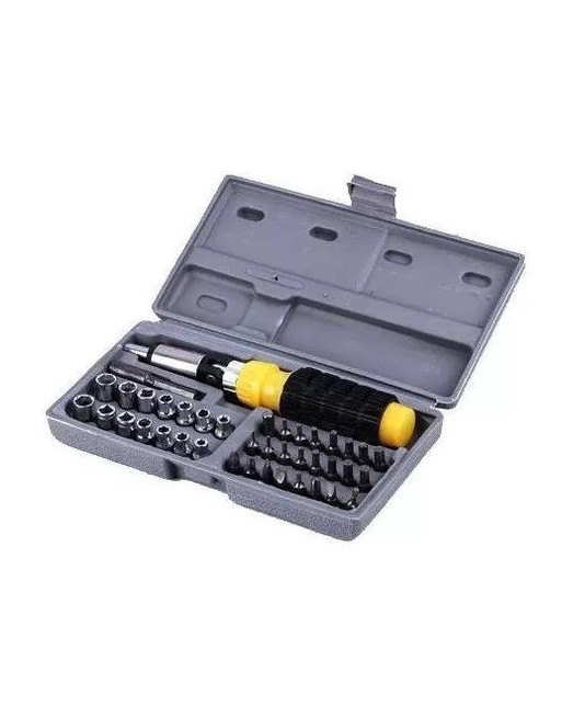 KIT DE DESTORNILLADORES Y TUBOS 41 PCS CON ESTUCHE ZHONGXIN