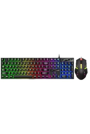 KIT TECLADO + MOUSE GAMER RETROILUMINADO RGB 2 EN 1 DX-COMBXTM96 DINAX