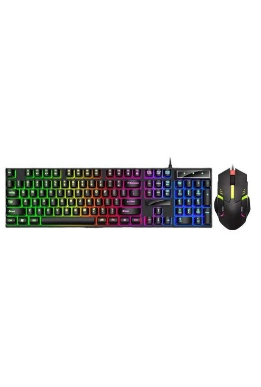 KIT TECLADO + MOUSE GAMER RETROILUMINADO RGB 2 EN 1 DX-COMBXTM96 DINAX