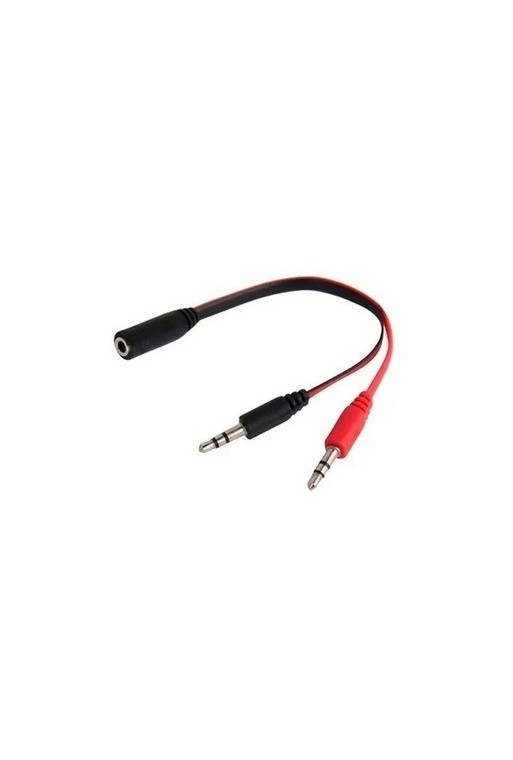 ADAPTADOR 3.5 M X 2 A 3.5 H P/MICROFONO Y AURICULAR PARA PC