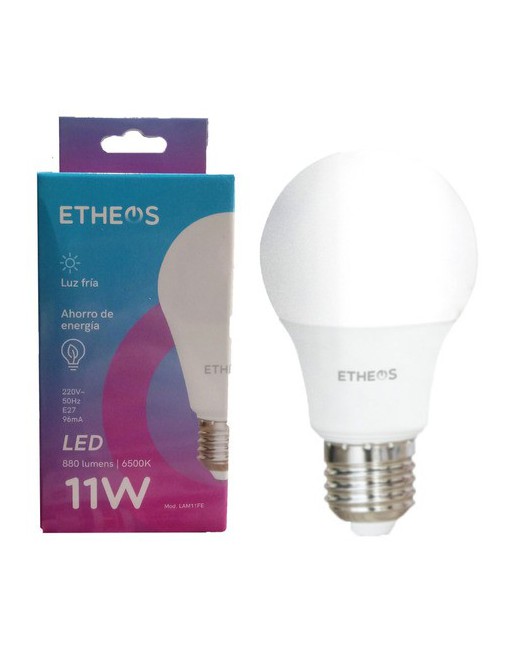 FOCO LED 11W 6500K 880 LUMENES LUZ FRIA E27 ETHEOS
