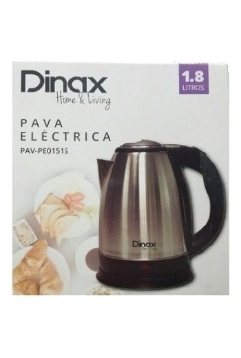 HERVIDOR ELECTRICO 1.8L 1500W CORTE P/MATE ACERO INOXIDABLE PAV-PEO176M DINAX
