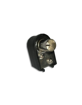 FICHA P/ARMAR COAXIL PIN FINO MACHO CON TAPA NEGRA