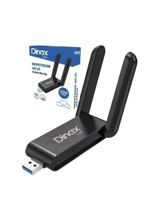 ETH USB WLS DOBLE BANDFA 1300MBPS DX-REPE2BAN DINAX