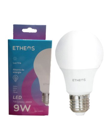 FOCO LED 9W 6500K 720 LUMENES LUZ FRIA E27 ETHEOS