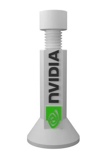 SOPORTE PARA PLACA DE VIDEO REGULABLE NEGRO Y BLANCO