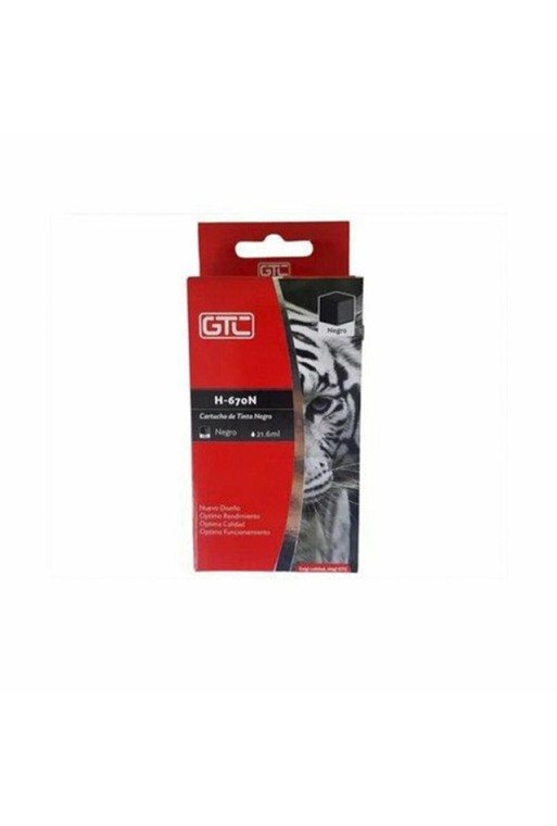 CARTUCHO HP GT 670XL H-670N 21.6ML NEGRO GTC