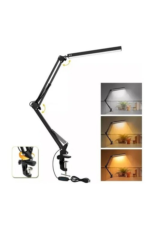 LAMPARA DE ESCRITORIO CON DOBLE BRAZO LED-83044 TIME