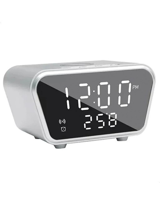 RELOJ DESPERTADOR C/CARGA INALAMBRICA  SUONO