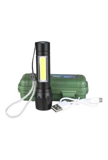 LINTERNA 1 LED C/ZOOM + REFLECTOR XPE+COB.LIGHT 603