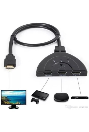 SWITCH HDMI 3X1 PUERTOS 4K INTCO