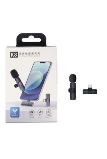 MICROFONO INALAMBRICO CORBATERO K8 TIPO C