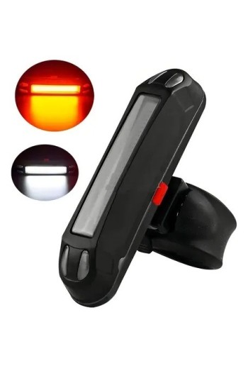 LINTERNA P/BICI 1 LED BLANCO O ROJO RECARGABLE 100 LUMENES 1452