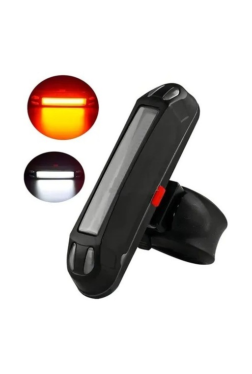 LINTERNA P/BICI 1 LED BLANCO O ROJO RECARGABLE 100 LUMENES 1452