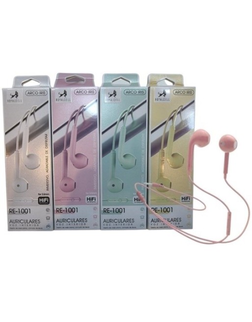 AURICULAR IN-EAR COLORES RE-1001 ROYALCELL