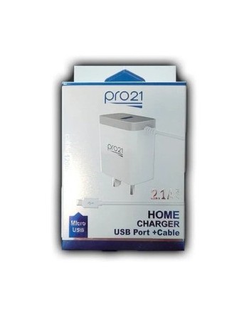 CARGADOR 220V 2.1AMP MICRO USB PRO21