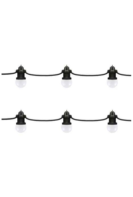 GUIRNALDAS 10MTS C/10 FOCOS LED LUZ FRIA LITE EXTERIOR