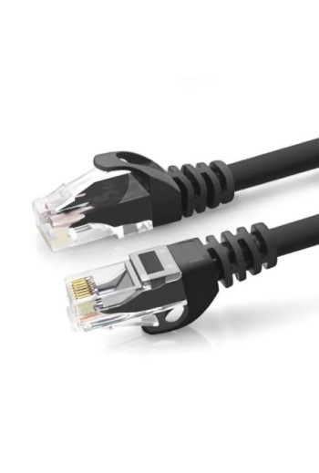 CABLE DE RED PATCH CORD 2MTS NEGRO CAT6 RV-PCORD6-2 REGUVOLT