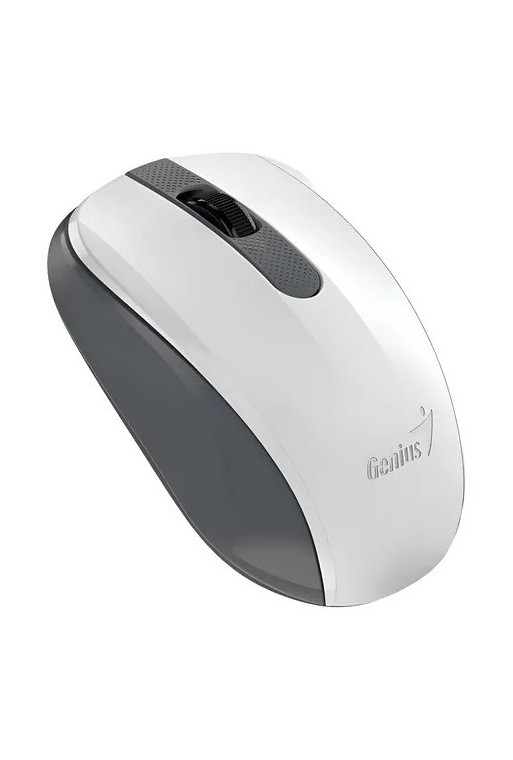 MOUSE WLS NX-8008S BLANCO Y GRIZ GENIUS