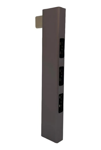 ADAOTADOR TIPO C A USB X 4 GRIZ METAL