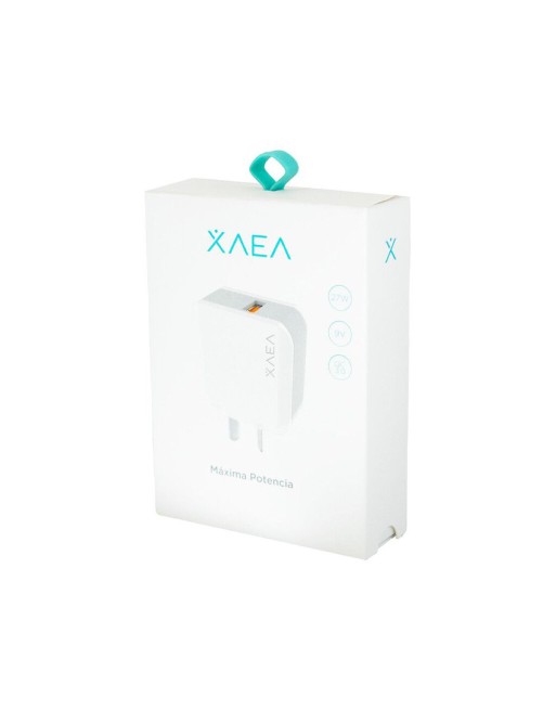 CARGADOR 220V A USB X 1 + CABLE TIPO C 27W 9V QC3.0 BLANCO XAEA